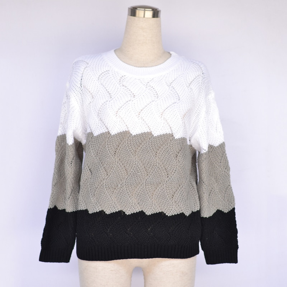 Women's Autumn/Winter Casual Long Sleeve Knitted Sweater