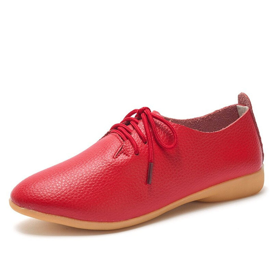 Women's Spring/Autumn Casual Leather Oxfords | Plus Size