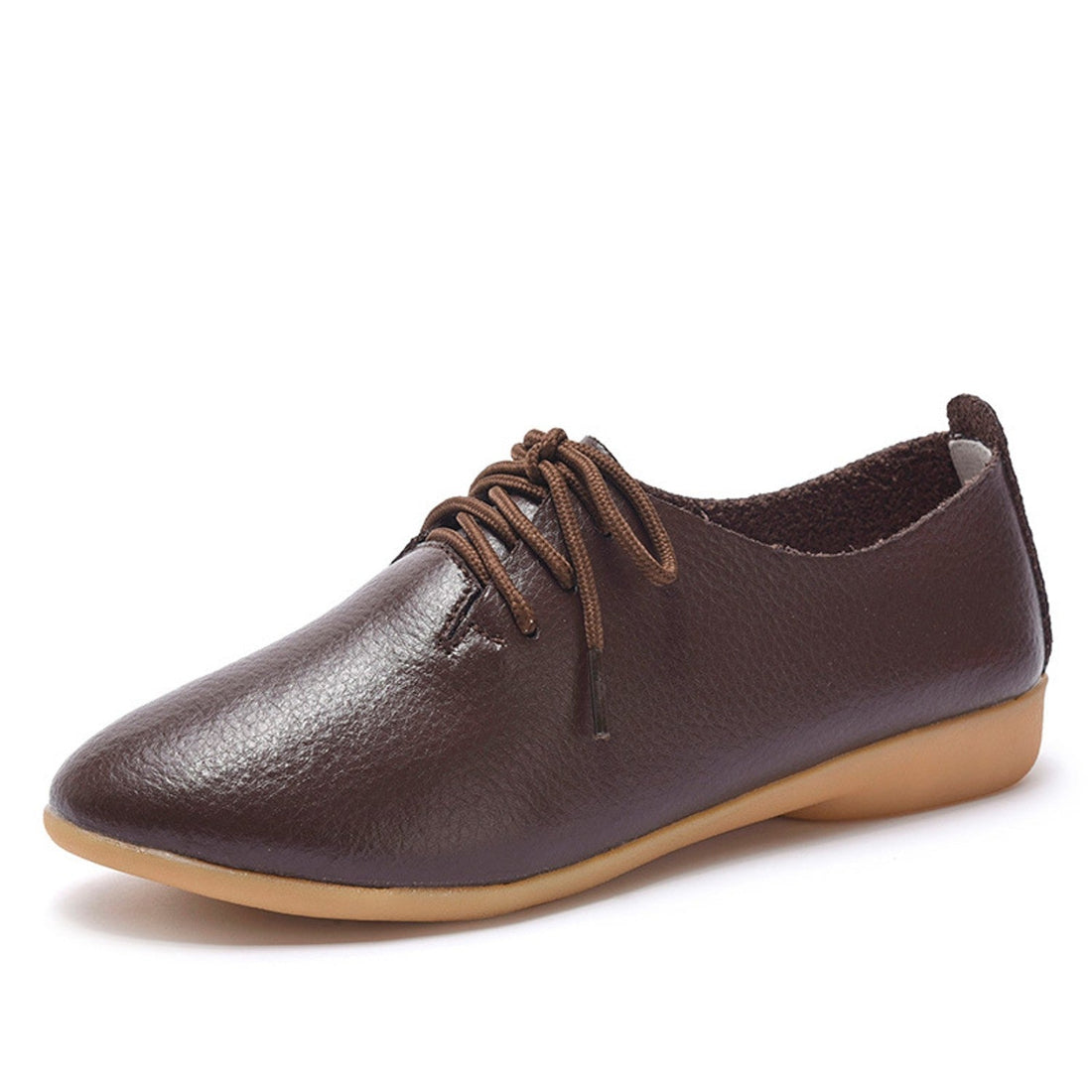 Women's Spring/Autumn Casual Leather Oxfords | Plus Size