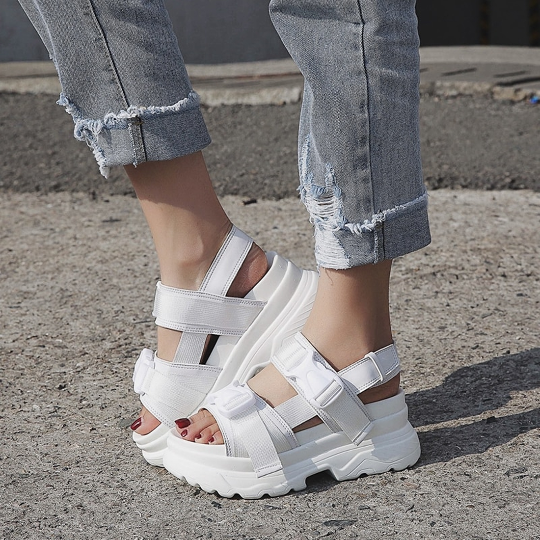 Women's Summer Casual Platform Open Toe Sandals