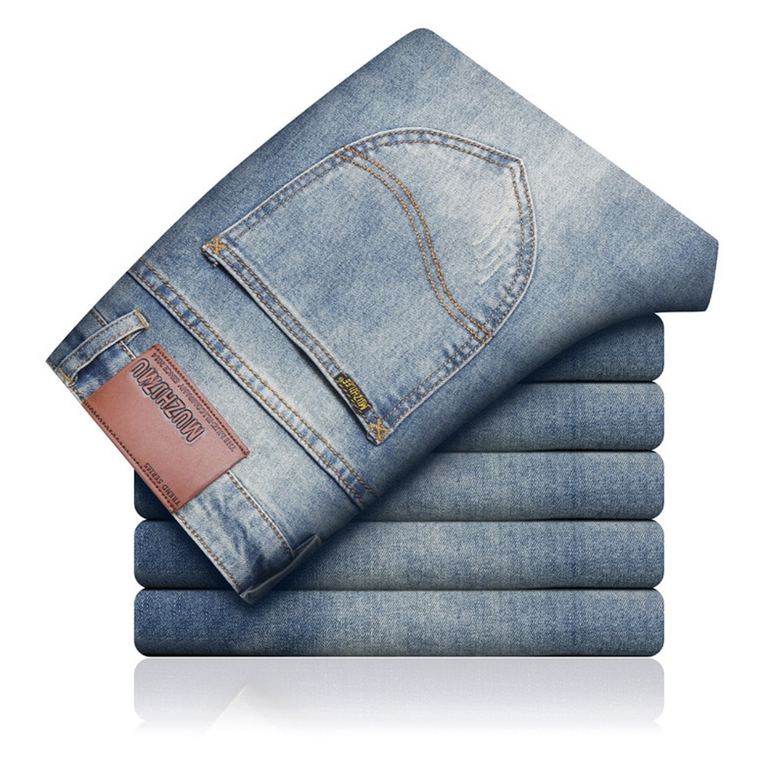 Men's Stretchy Straight Jeans