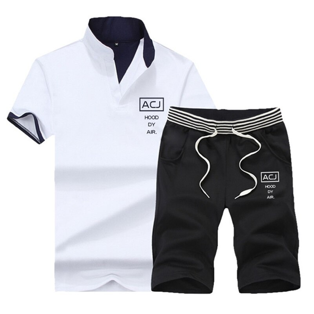 Men's Casual Breathable Tracksuit | Short Sleeved Polo Shirt