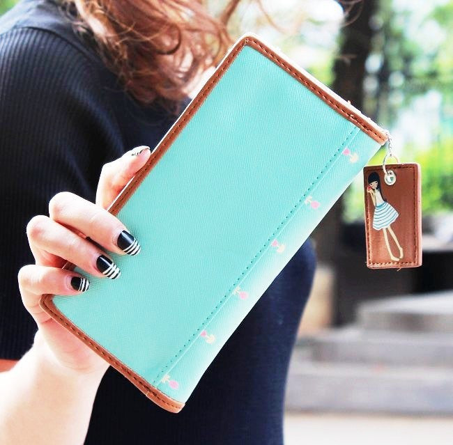 Wallet – Fashion Cute Women's  PU Leather 6 Colors Wallet Card Holder | Zorket