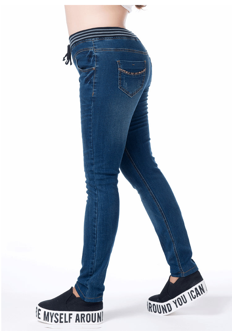 Women's Spring/Autumn Cotton Push Up Jeans