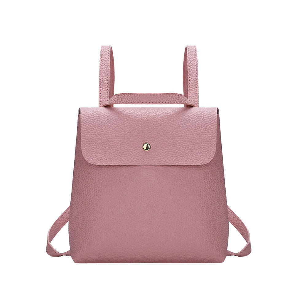 Women's Spring/Summer PU Leather Shoulder Mini Backpack