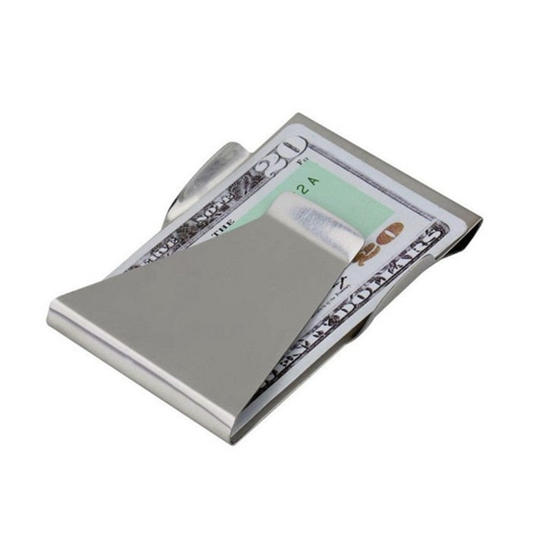 Men's Metal Slim Stainless Double Sided Money Clip