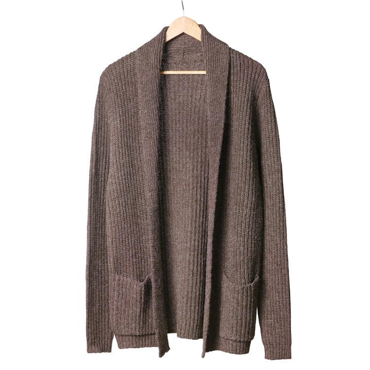 Men's Winter Warm Woolen Slim Knitted Cardigan