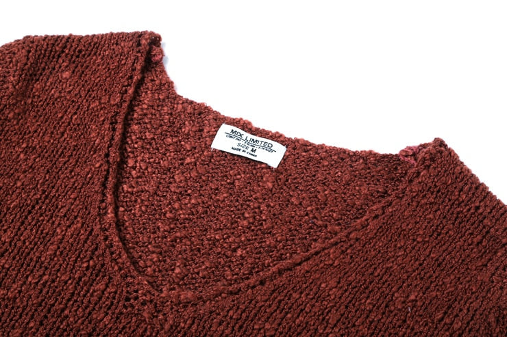 Men's Autumn/Winter Woolen Knitted V-Neck Pullover