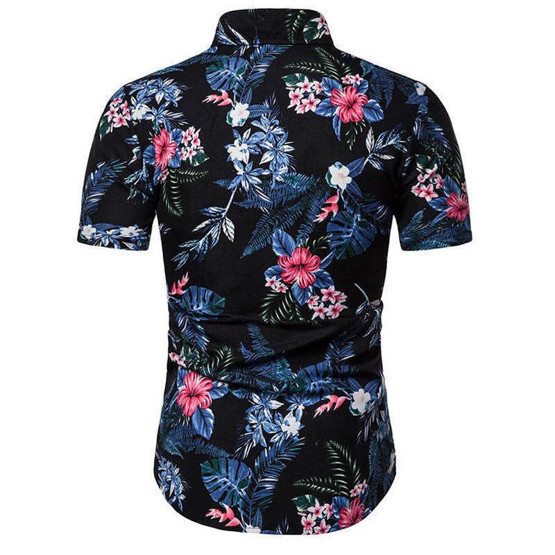 Men's Summer Casual Printed Short Sleeve Shirt