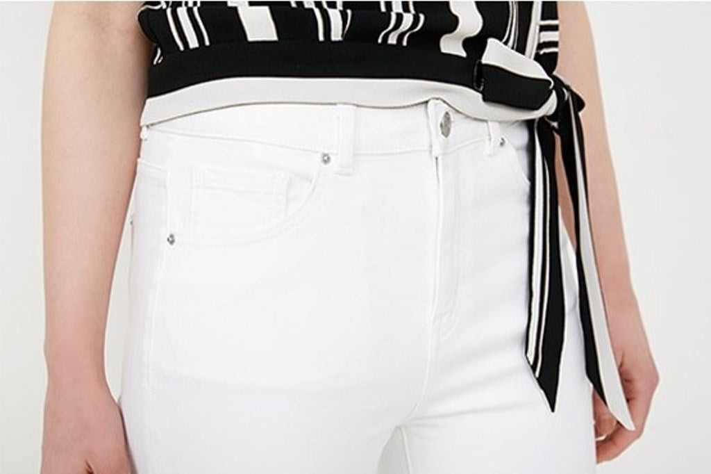 Women's Summer Stretch Cotton High-Waist Skinny Jeans