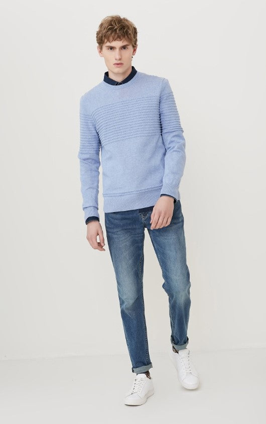 Men's Spring/Autumn O-Neck Woolen Pullover
