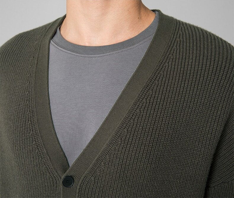 Men's Autumn Casual Cotton Buttoned Cardigan