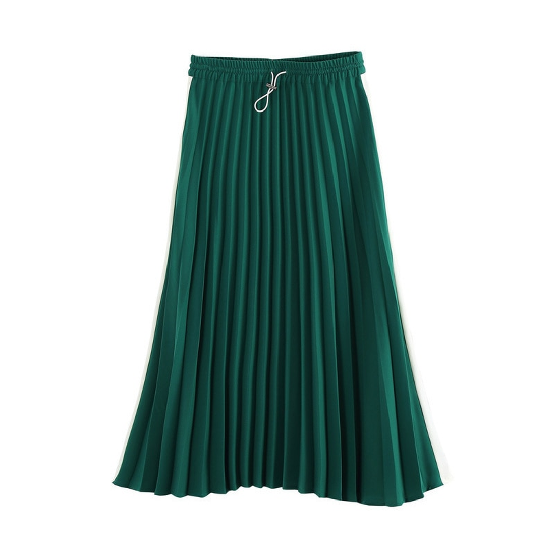 Women's Autumn Casual A-Line Pleated Long Skirt