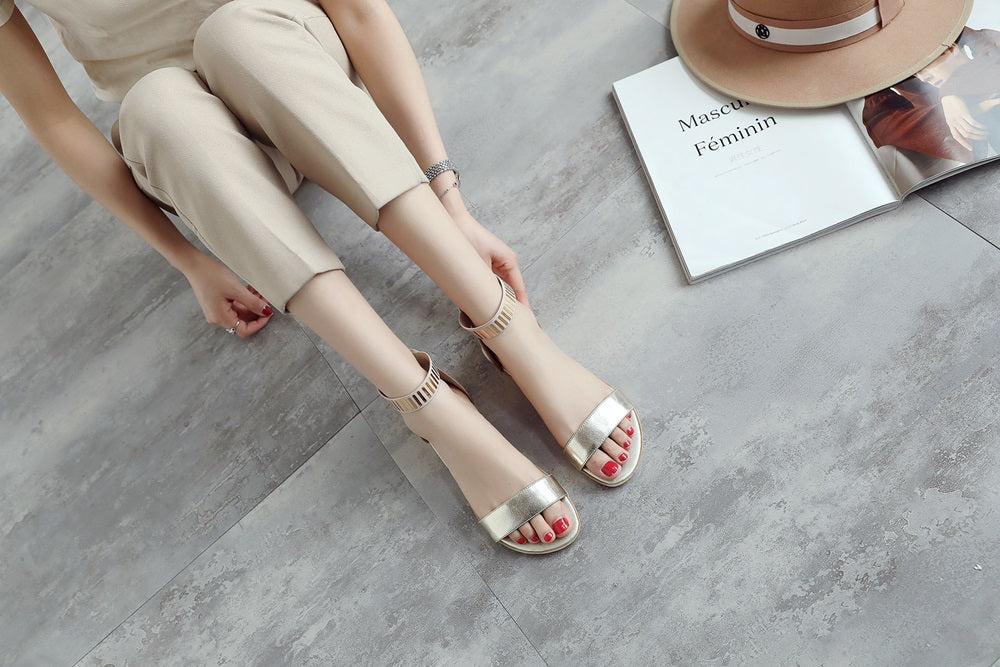 Women's Summer Genuine Leather Casual Sandals