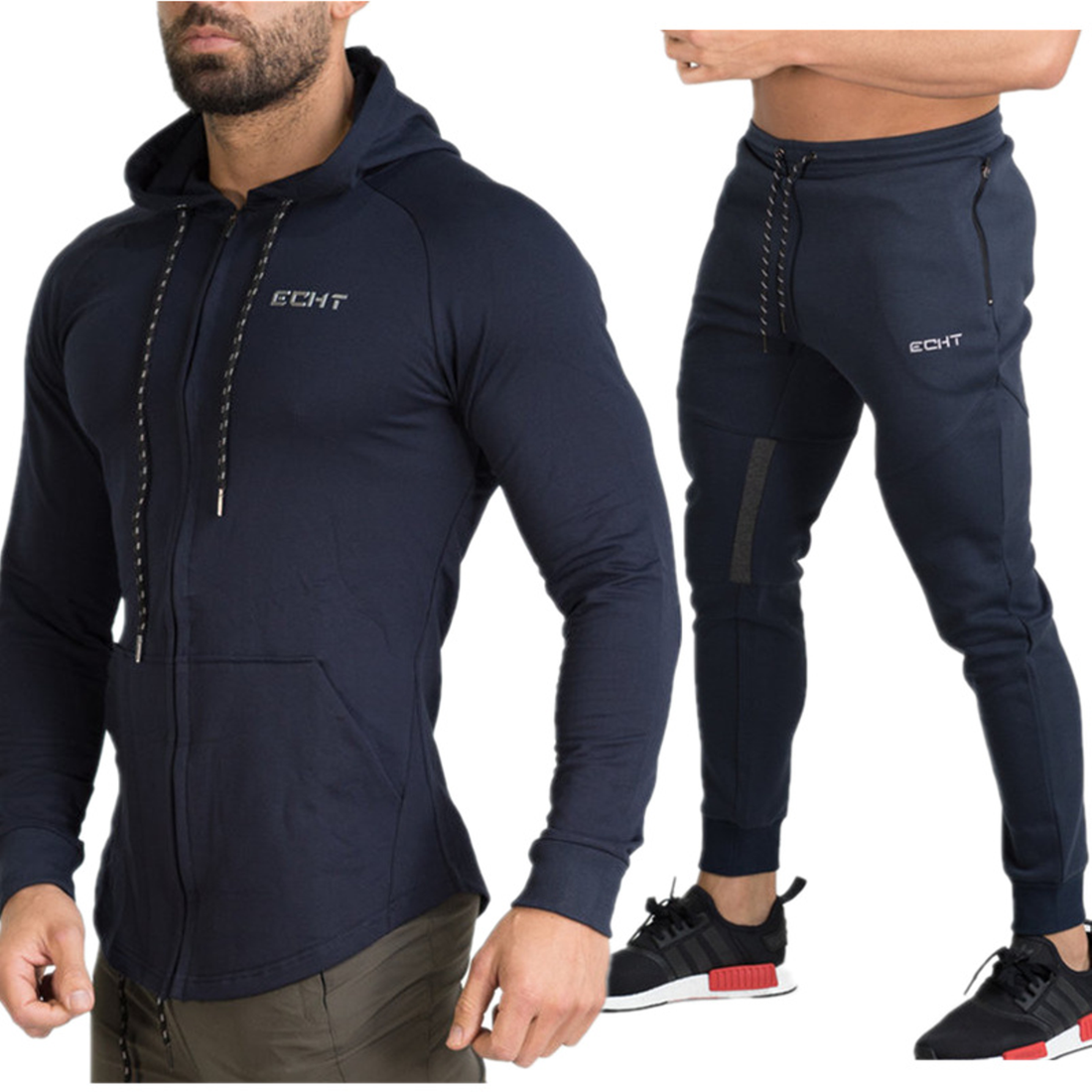 Men's Casual Fitness Tracksuit | Sport Hoodie and Pants