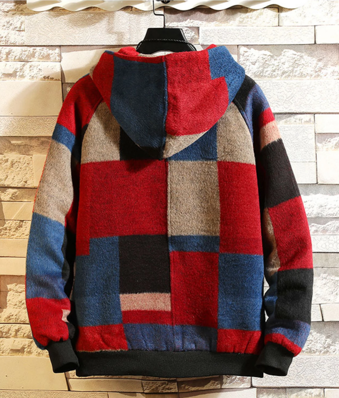 Men's Autumn Plaid Warm Woolen Jacket