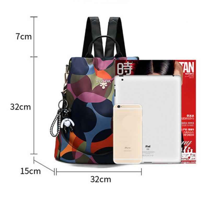 Women's Multifunction Backpack With Print