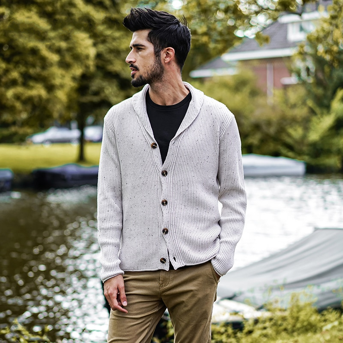 Men's Autumn/Winter Casual Slim Knitted Cardigan
