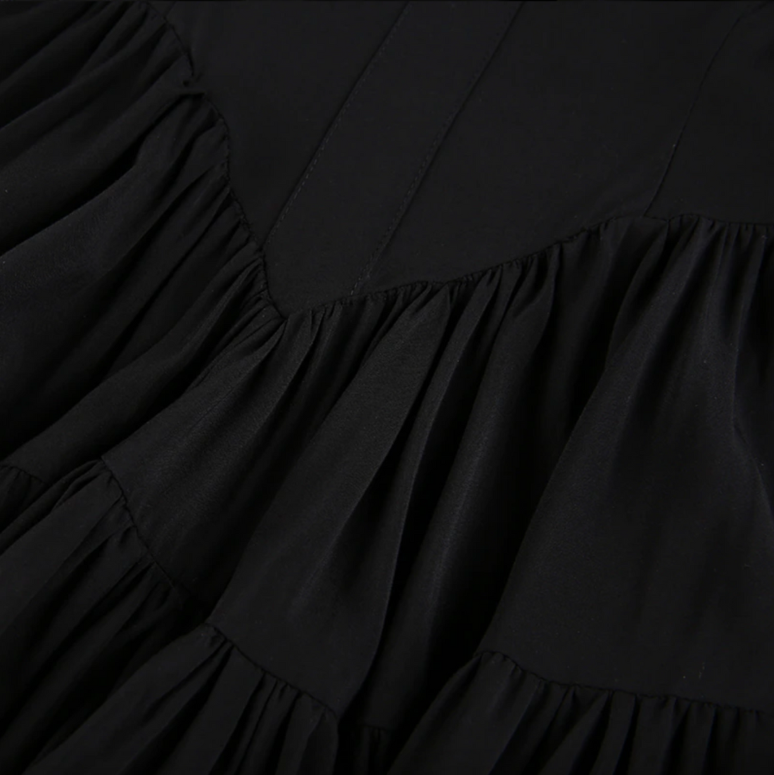 Women's Summer Gothic A-Line Mini Dress with Ruffles