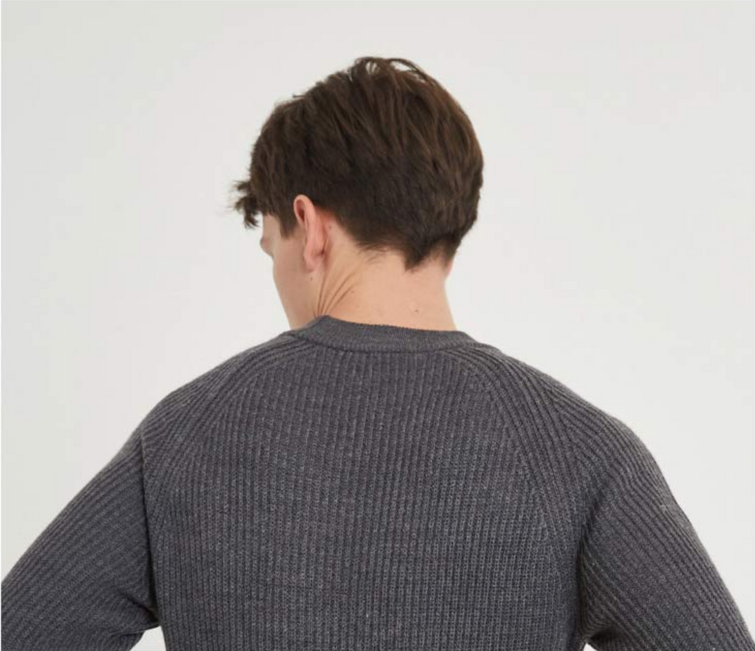 Men's Winter Wool-Blend Long Sleeve Knitted Sweater