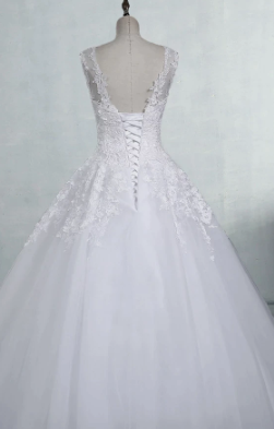Women's Lace Up Back Corset Wedding Dresses | Plus Size