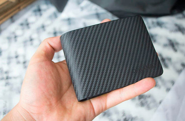 Real Leather Men's Wallet With Carbon Pattern - Zorket