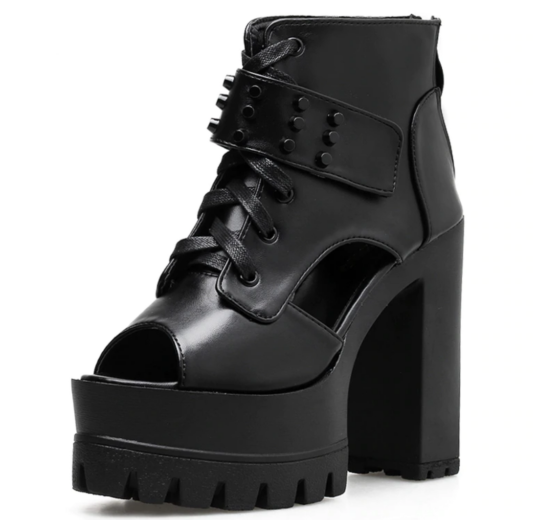 Women's Spring/Summer Lace-Up Ankle Boots