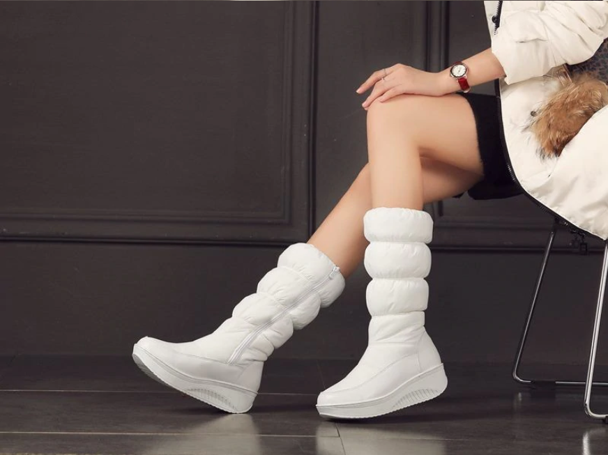 Women's Winter Round Toe Platform Boots | Plus Size