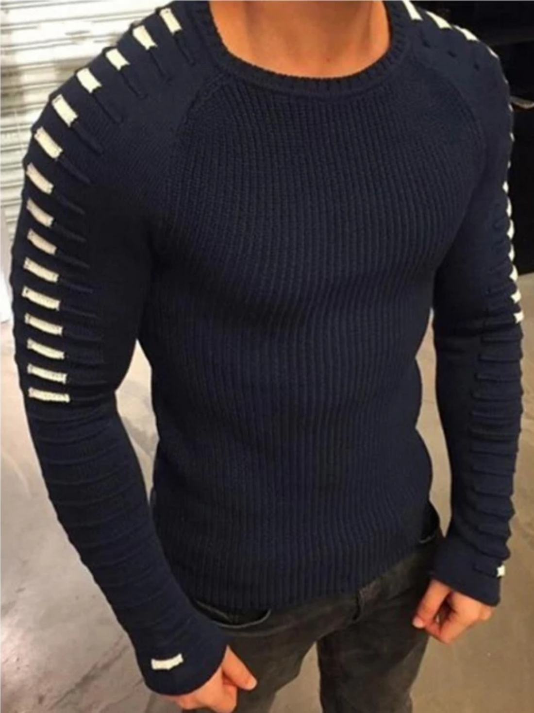 Men's Casual Knitted Sweater | Plus Size