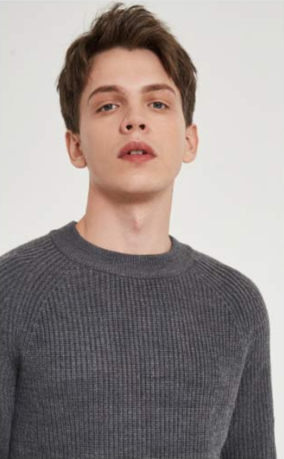 Men's Winter Wool-Blend Long Sleeve Knitted Sweater