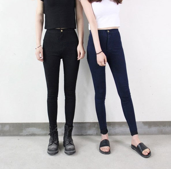 Women's Spring/Summer Stretch High Waist Skinny Jeans