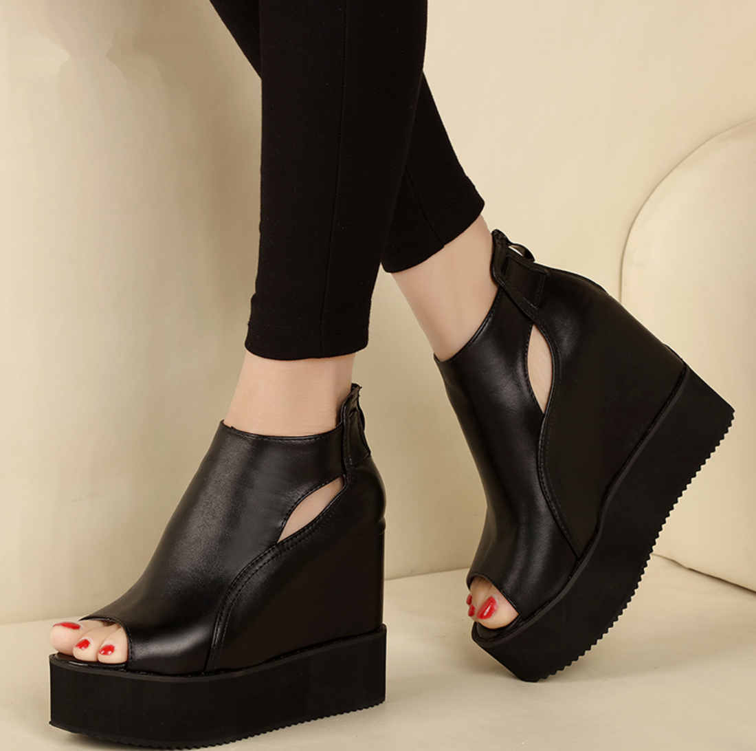 Women's Spring/Summer Casual Open Toe Ankle Boots