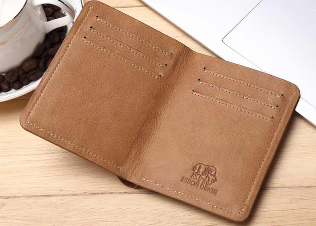 Ultra-Thin Short Leather Wallet For Men - Zorket