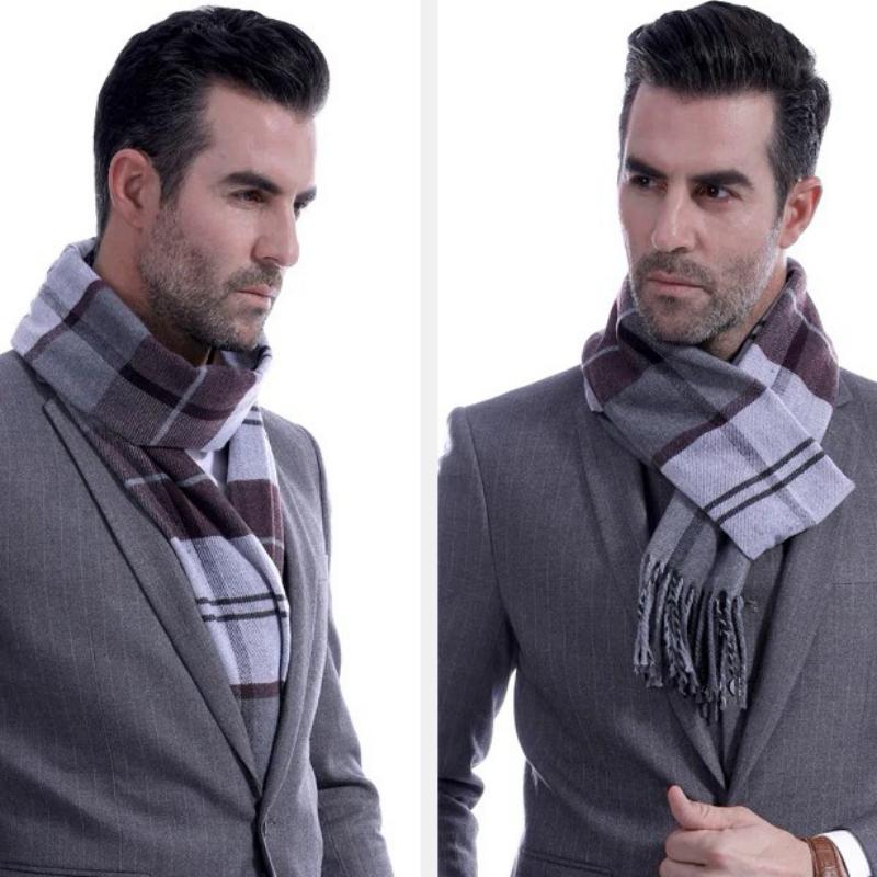 Men's Autumn/Winter Warm Woolen Scarf
