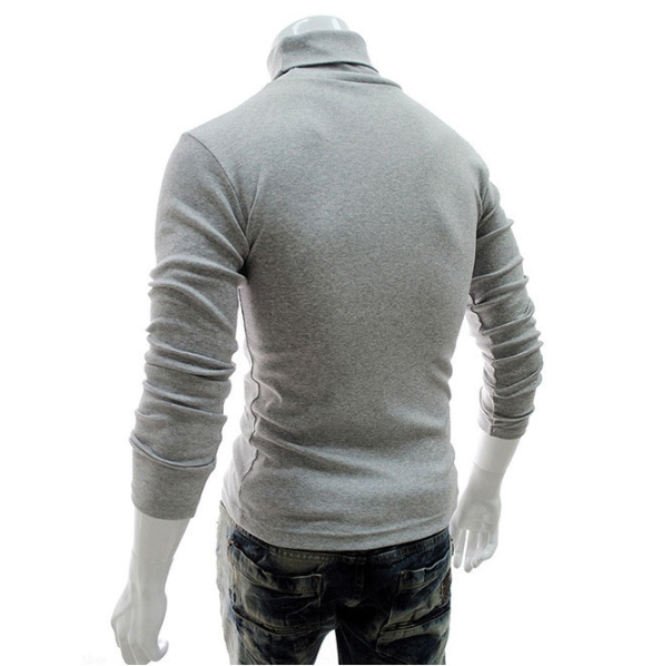 Men's Autumn/Winter Casual Solid Slim Pullover