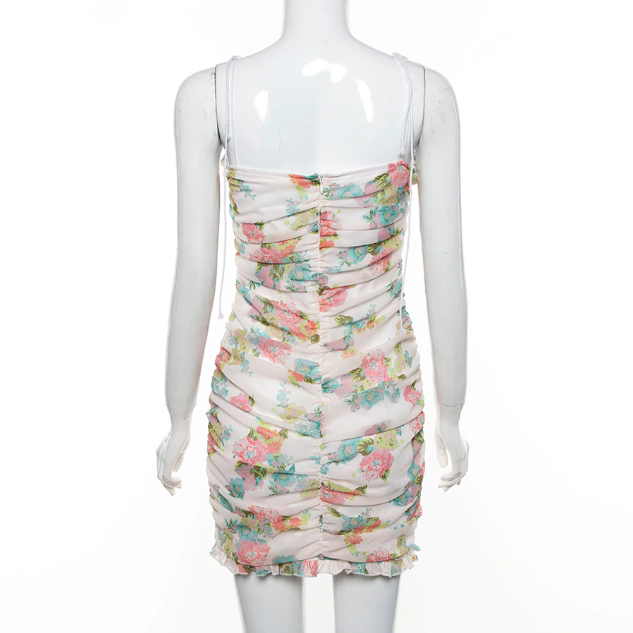 Women's Summer Casual Bodycon Floral Mini Dress