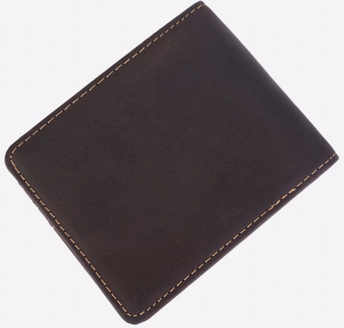 Solid Genuine Leather Men's Money Clip Wallet - Zorket