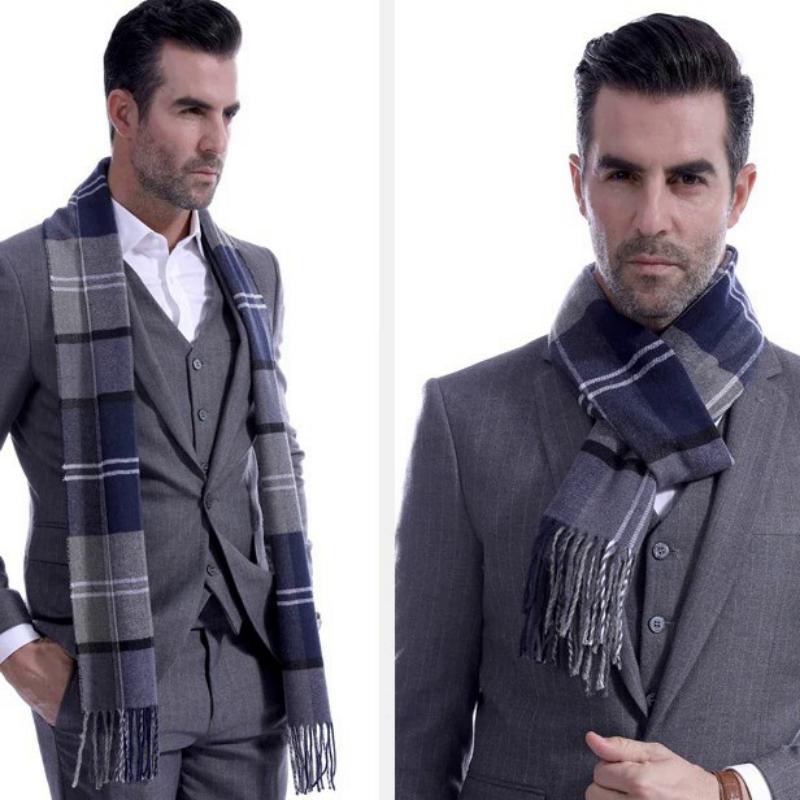 Men's Autumn/Winter Warm Woolen Scarf
