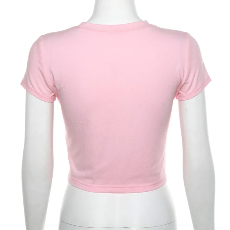 Women's Summer Casual Cotton Slim Short Sleeve T-Shirt "Spoiled"