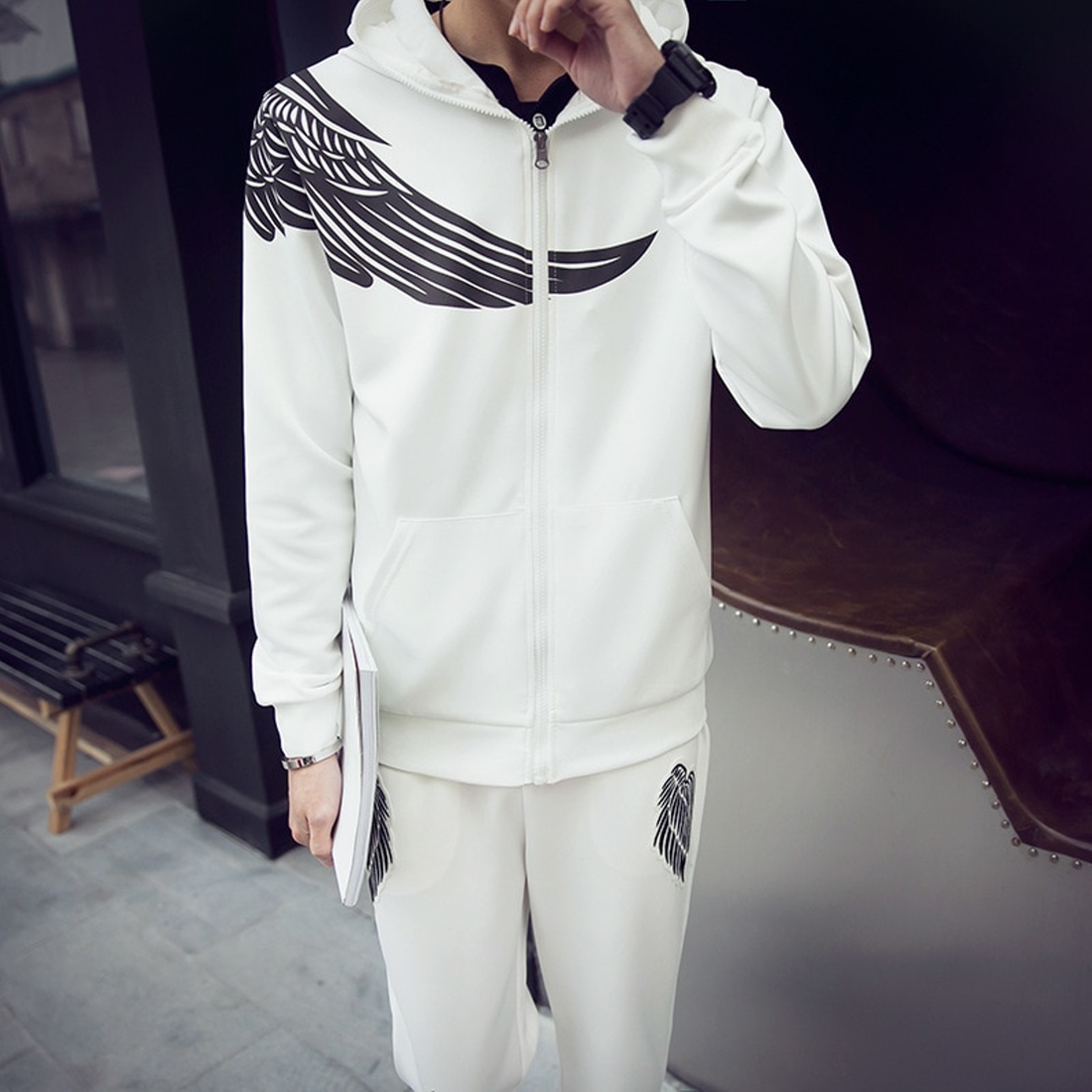 Men's Spring/Autumn Casual Hooded Tracksuit