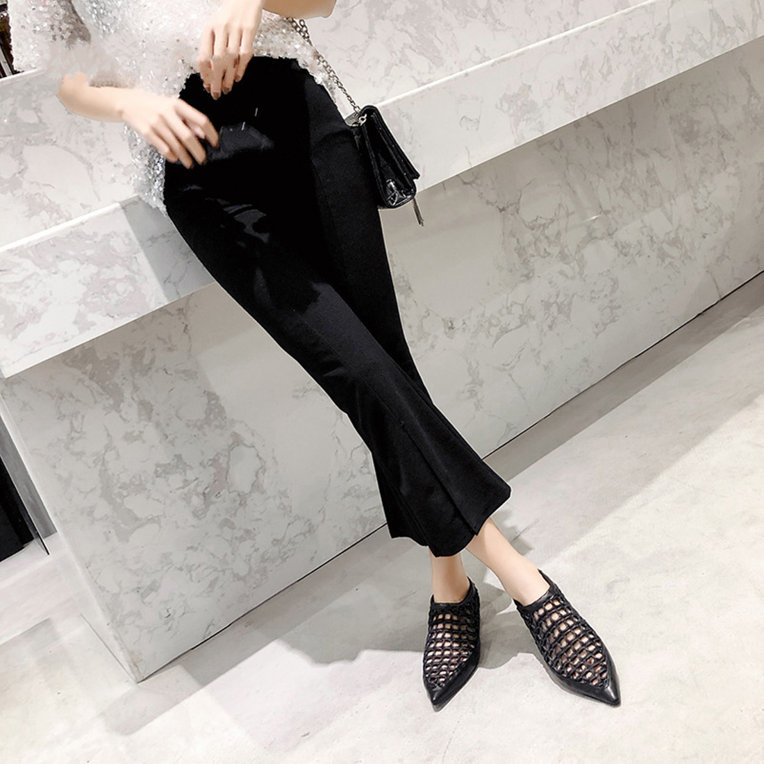 Women's Summer Breathable Rope Pointed Toe Loafers