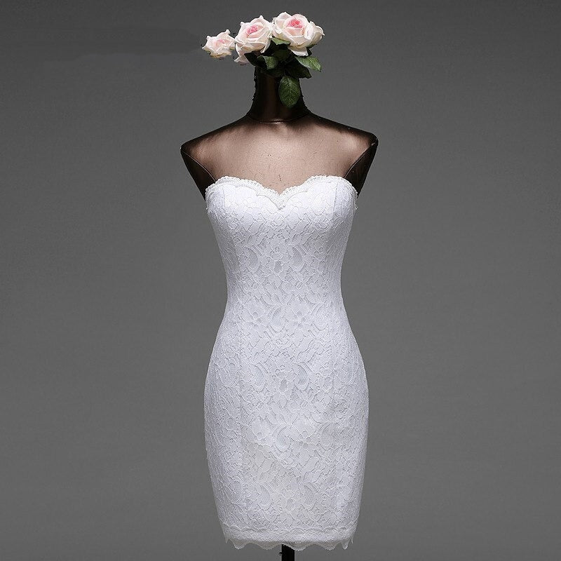 Women's Lace Short Wedding Dress