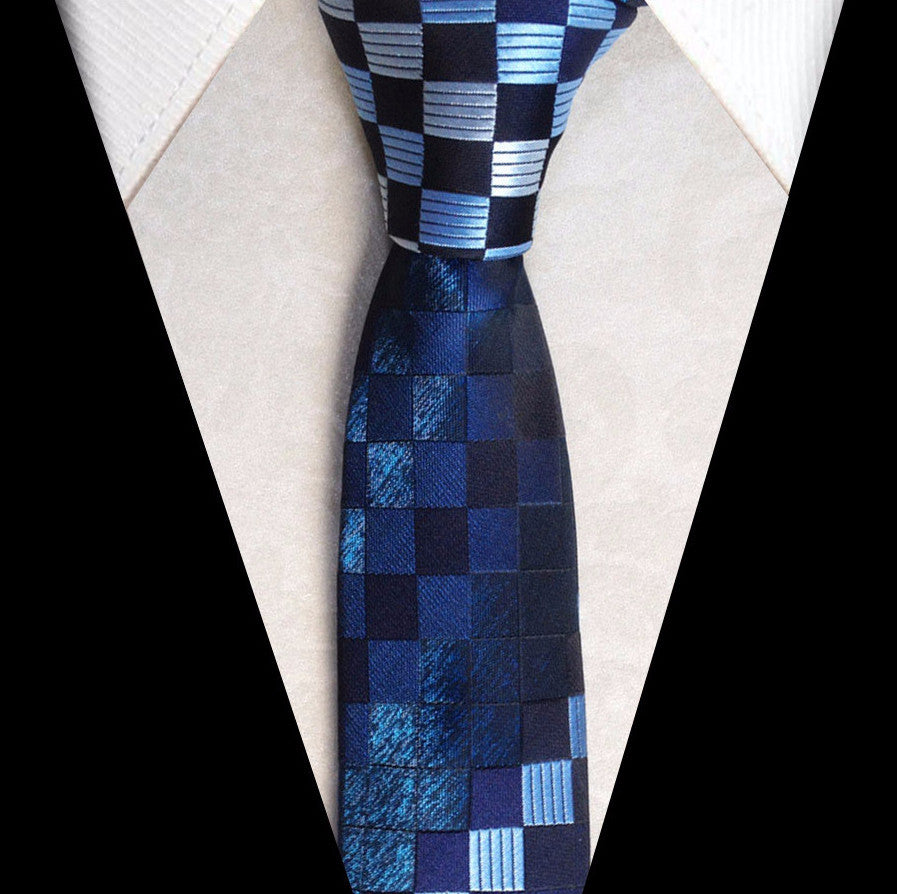Tie – Male Fashionable Necktie With Picture Grid | Zorket