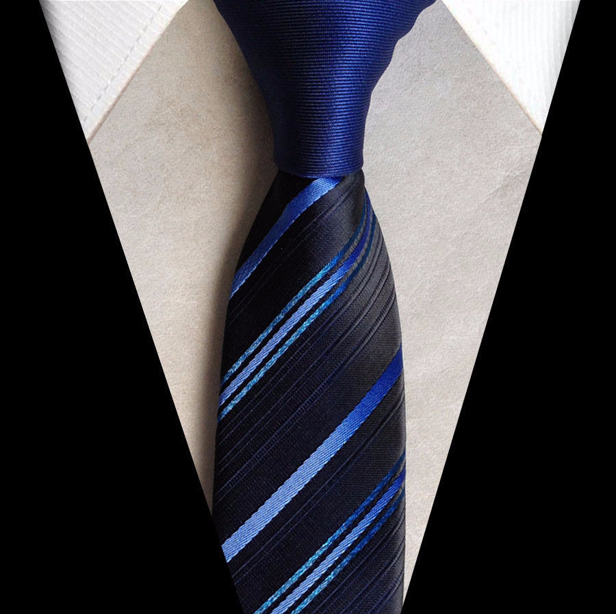 Stylish Slim Men's Tie With Contrast Knot - Zorket