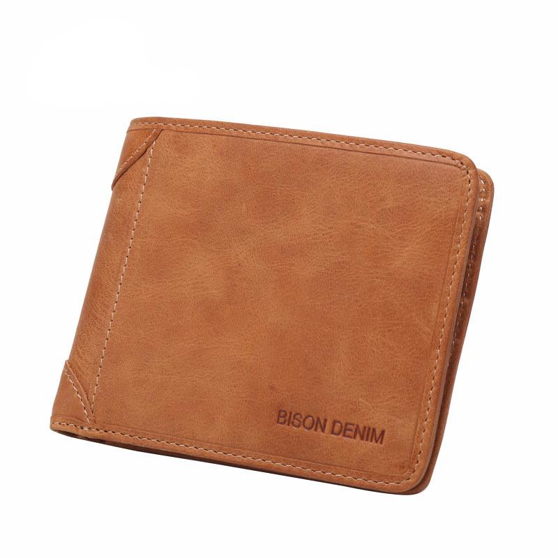 Genuine Leather Retro Brown Wallet For Men