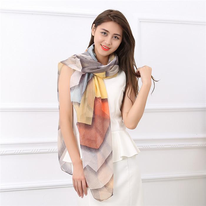 Cotton Women's Long Soft Breathable Shawl Scarf
