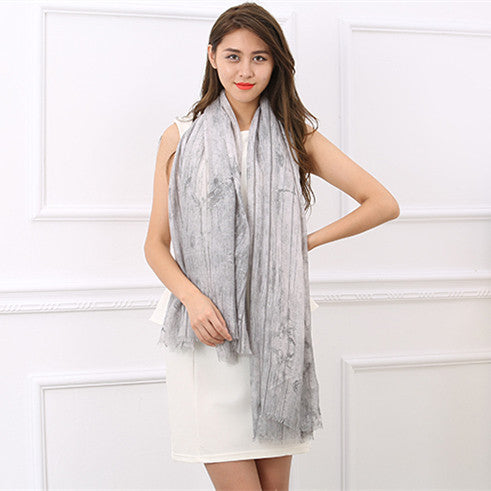 Autumn Soft Cotton Long Women's Shawl Wrap - Zorket