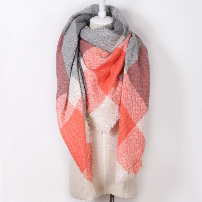Scarf – Cashmere Triangle Plaid Fashion Warm Scarf | Zorket