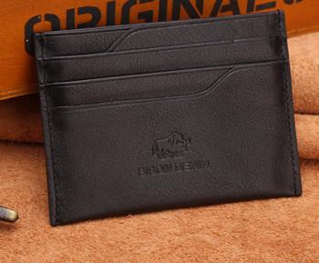 Thin Genuine Leather Card Case For Men