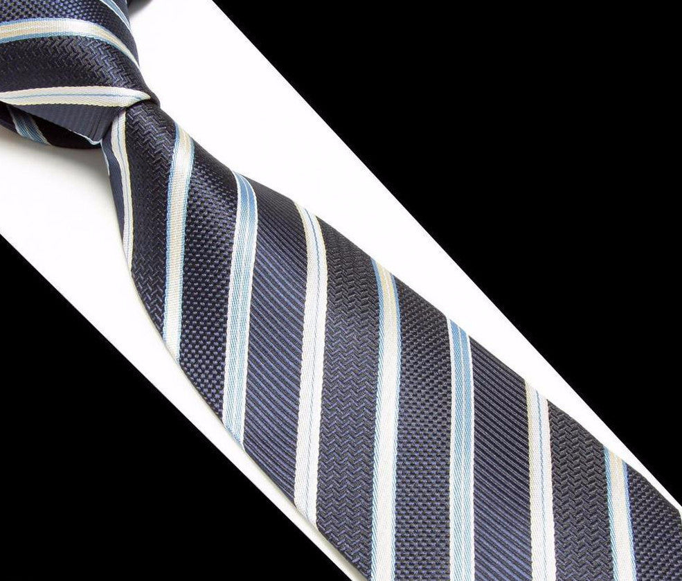 Men's Striped Soft Necktie - Zorket